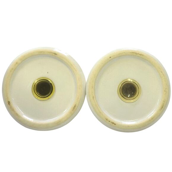 Chantilly White Graphic Studio Nova Embossed Salt and Pepper Shaker Set - Picture 3 of 3